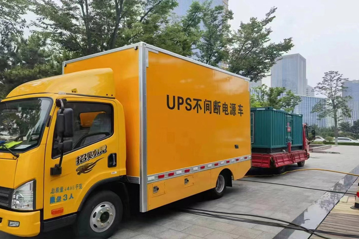 江城发电机租赁施工现场